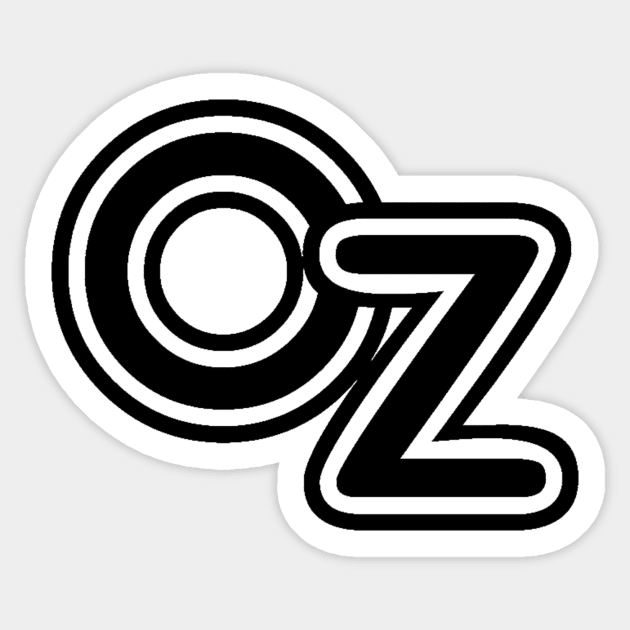 Vintage Wizard of Oz Letters Sticker by MasterpieceCafe